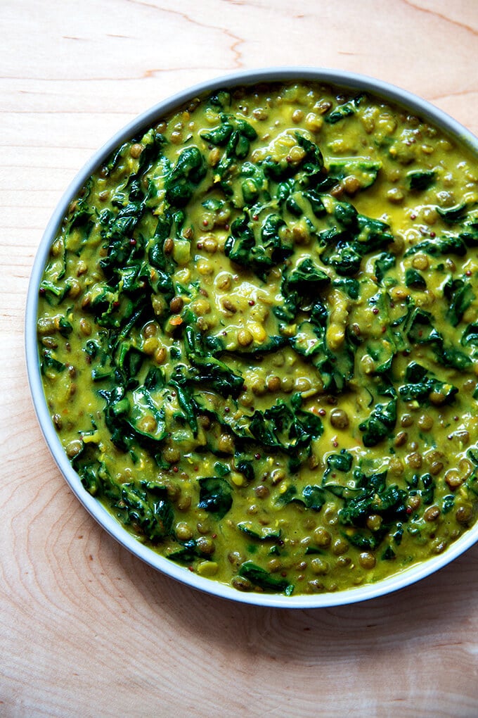 curried lentils with kale and coconut milk - Article 1